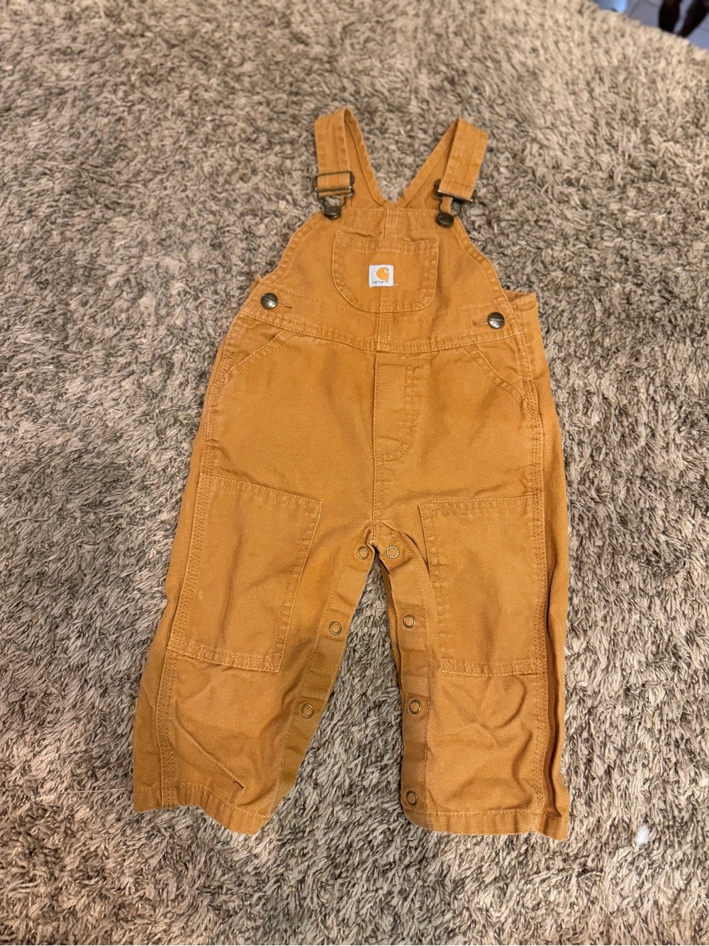 Carhartt Kids Golden Brown Duck Bib Overalls